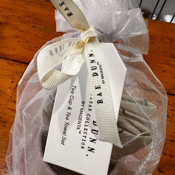 Rae Dunn Mug Tea Set with Tea Towel pink especially for Mom! - Picture 2 of 9